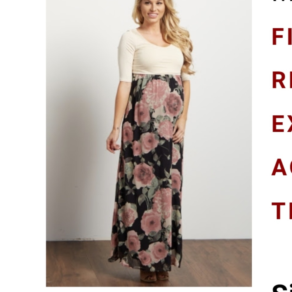 Pinkblush maternity dress XL
